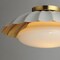 Maxim Lighting Primrose 1-Light Flush Mount, Matte White/Gold Leaf 18059MWGL - alternate 4